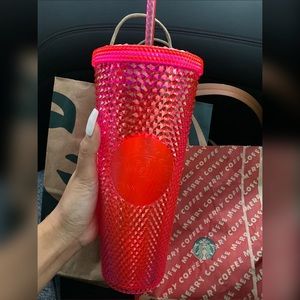 Starbucks 2019 Neon Pink Studded Tumbler